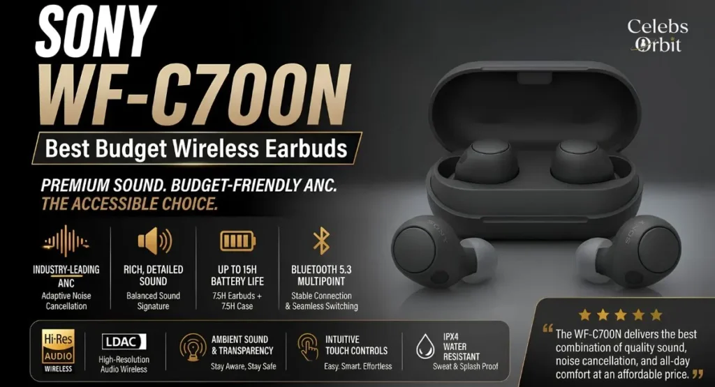 Sony WF-C700N: Best Budget Wireless Earbuds